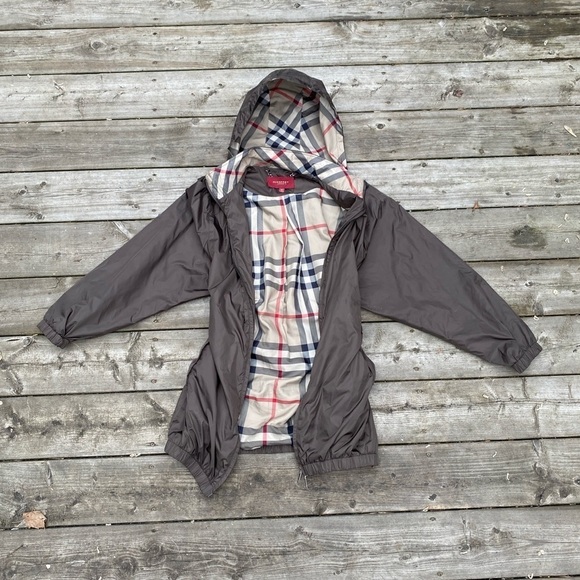 Vintage Burberry London Nylon Novacheck Jacket Medium Brown - Picture 16 of 16